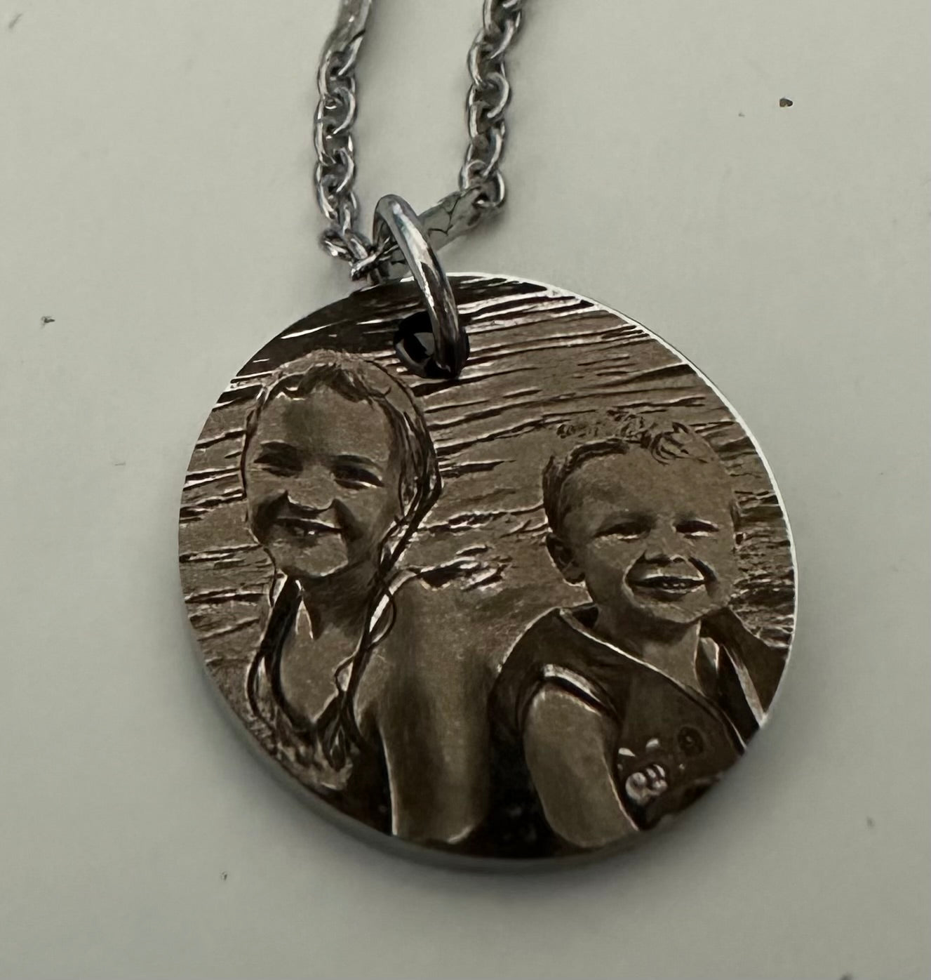 Custom Engraved Picture Necklace