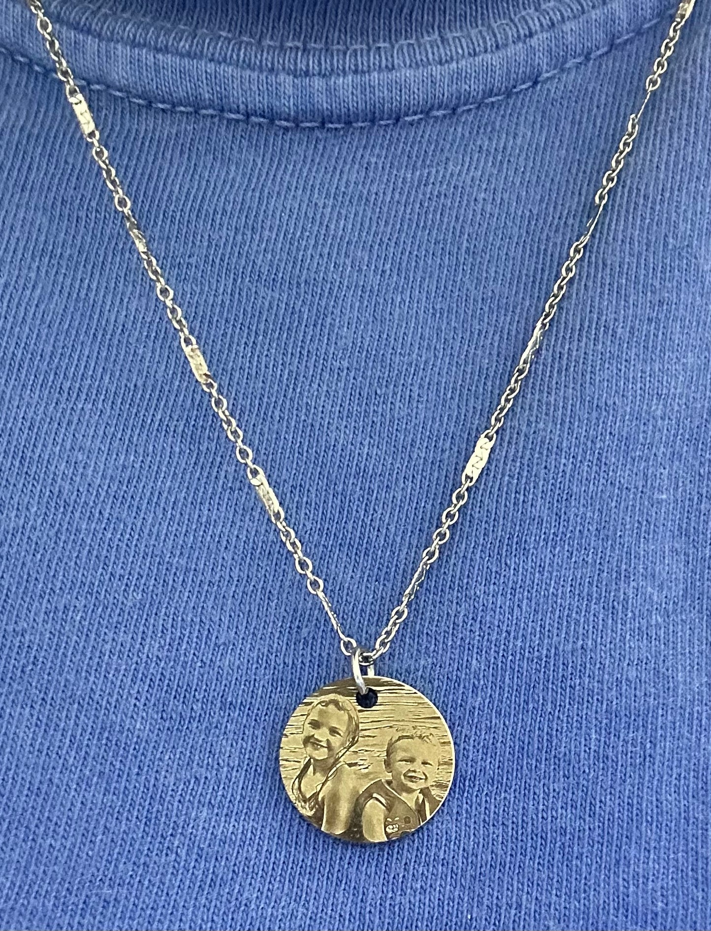 Custom Engraved Picture Necklace