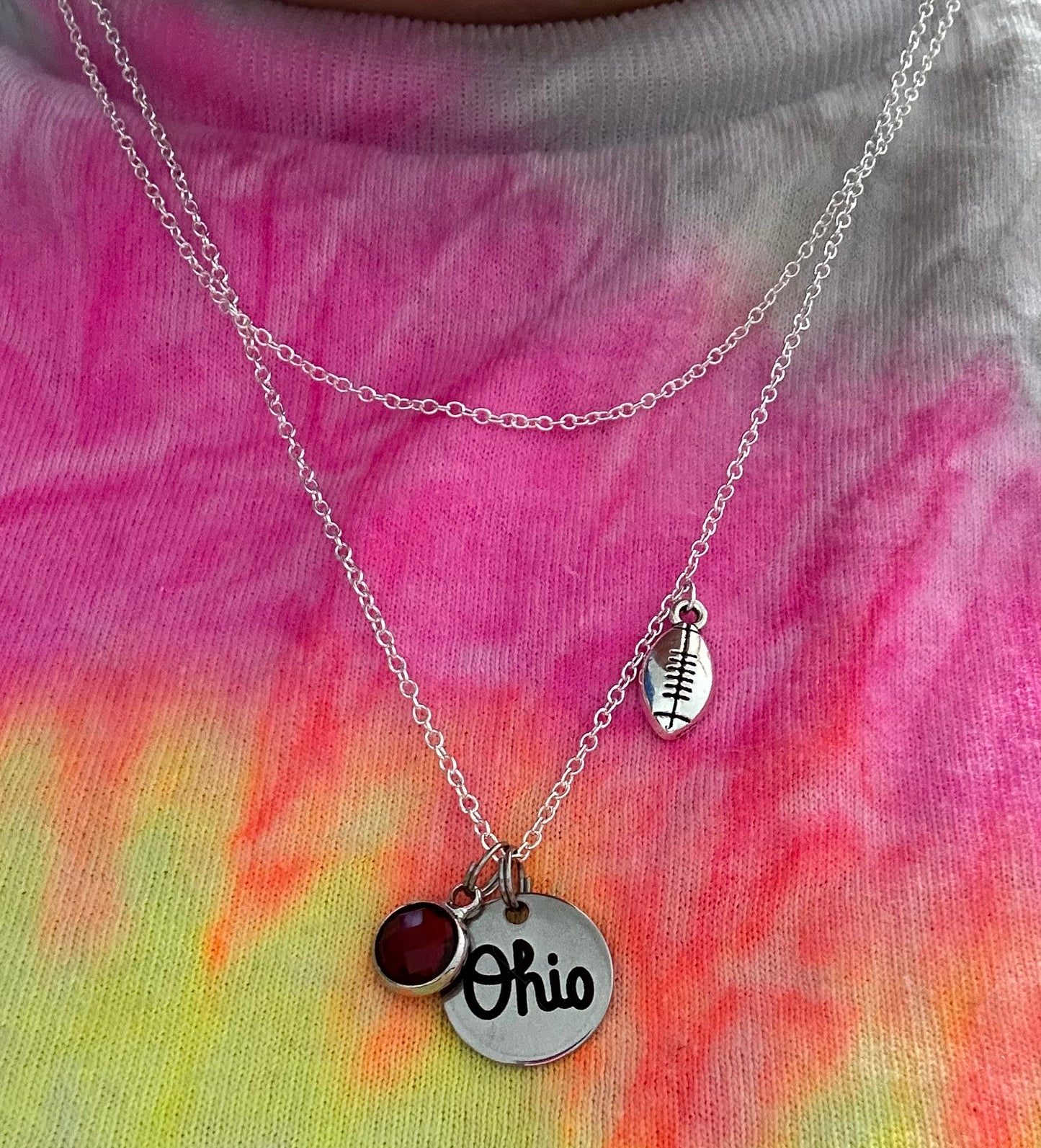 Ohio Charm Coin Necklace