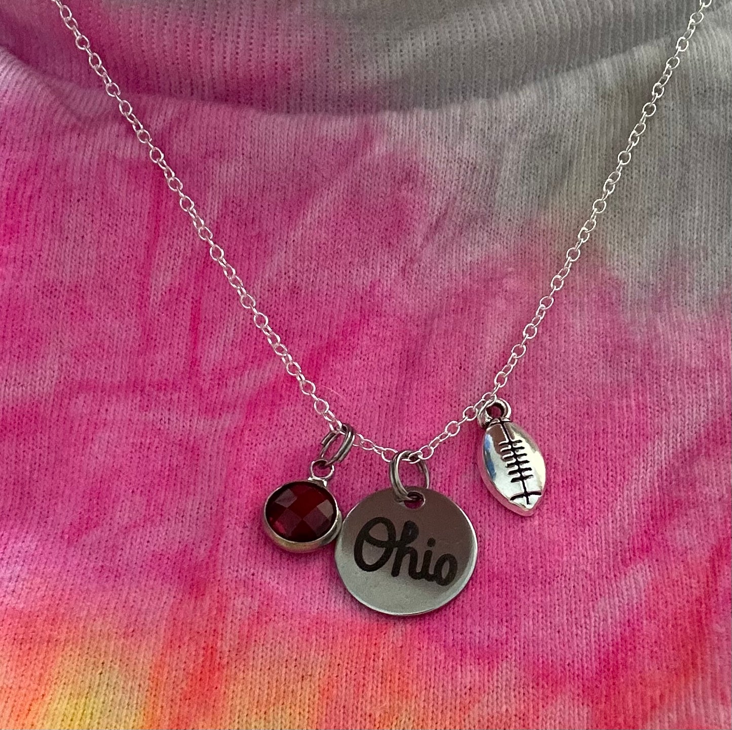 Ohio Charm Coin Necklace