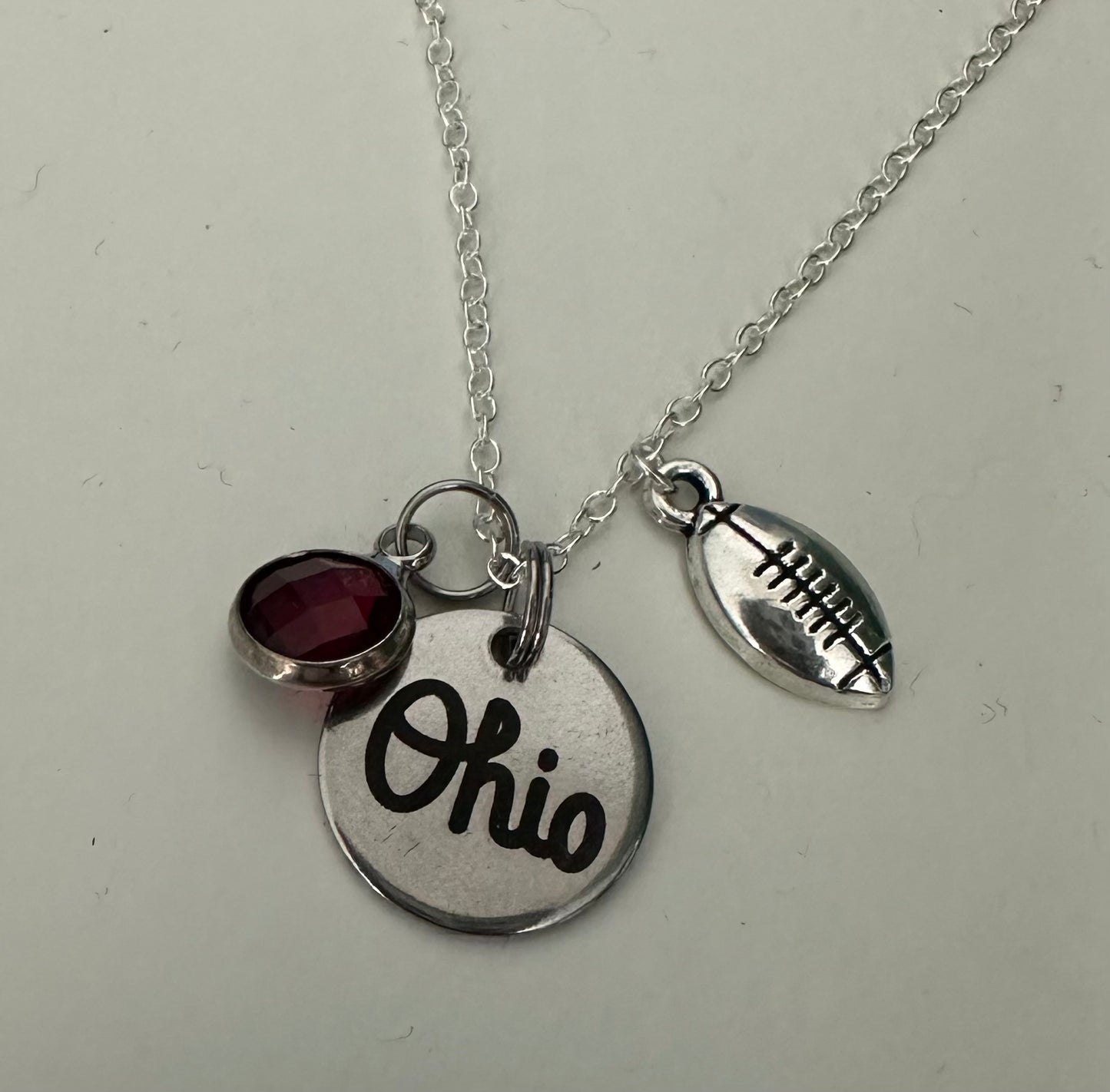 Ohio Charm Coin Necklace